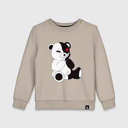 Свитшот хлопковый детский Monokuma, цвет: миндальный