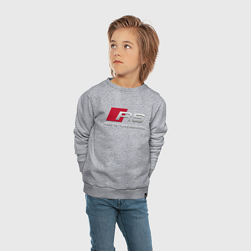 Детский свитшот AUDI RS / Меланж – фото 4