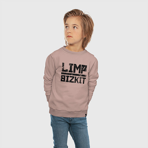 Детский свитшот LIMP BIZKIT / Пыльно-розовый – фото 4