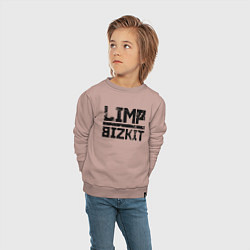 Свитшот хлопковый детский LIMP BIZKIT, цвет: пыльно-розовый — фото 2
