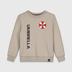 Свитшот хлопковый детский UMBRELLA CORP, цвет: миндальный