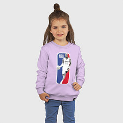 Свитшот хлопковый детский NBA Kobe Bryant, цвет: лаванда — фото 2