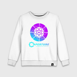 Свитшот хлопковый детский PORTAL, цвет: белый