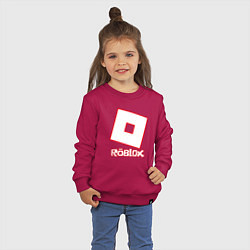 Свитшот хлопковый детский ROBLOX, цвет: маджента — фото 2