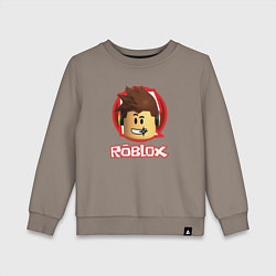 Свитшот хлопковый детский ROBLOX, цвет: утренний латте