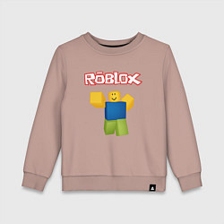 Свитшот хлопковый детский ROBLOX, цвет: пыльно-розовый