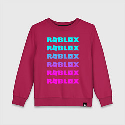 Свитшот хлопковый детский ROBLOX, цвет: маджента