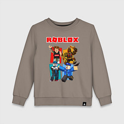 Свитшот хлопковый детский ROBLOX, цвет: утренний латте