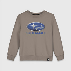 Свитшот хлопковый детский SUBARU, цвет: утренний латте