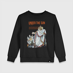 Свитшот хлопковый детский Under the Sun, цвет: черный