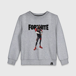 Свитшот хлопковый детский FORTNITE IKONIK, цвет: меланж