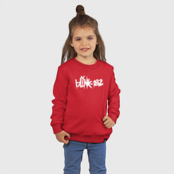 Свитшот хлопковый детский Blink 182, цвет: красный — фото 2