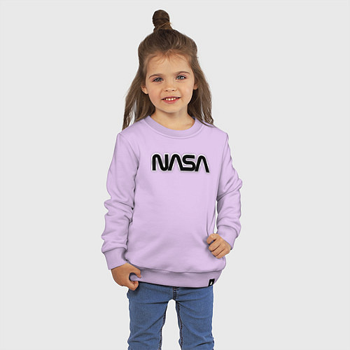 Детский свитшот NASA / Лаванда – фото 3