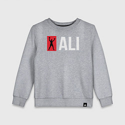 Свитшот хлопковый детский ALI, цвет: меланж