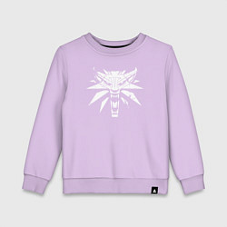 Свитшот хлопковый детский Ведьмак, цвет: лаванда