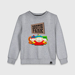 Свитшот хлопковый детский ЮЖНЫЙ ПАРК, цвет: меланж