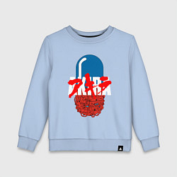 Свитшот хлопковый детский AKIRA, цвет: мягкое небо