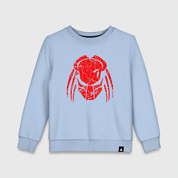 Свитшот хлопковый детский PREDATOR, цвет: мягкое небо