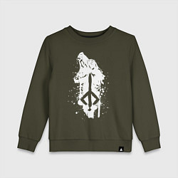 Свитшот хлопковый детский BLOODBORNE, цвет: хаки
