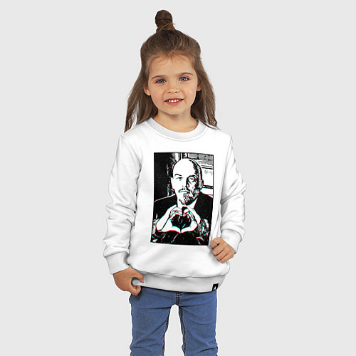 Детский свитшот Ленин Oko / Белый – фото 3