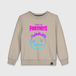 Свитшот хлопковый детский TRAVIS SCOTT X FORTNITE, цвет: миндальный