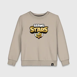 Свитшот хлопковый детский BRAWL STARS GOLD, цвет: миндальный