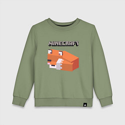 Свитшот хлопковый детский MINERCRAFT, цвет: авокадо