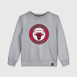 Свитшот хлопковый детский CHICAGO BULLS, цвет: меланж