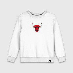 Свитшот хлопковый детский CHICAGO BULLS, цвет: белый