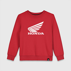 Свитшот хлопковый детский HONDA, цвет: красный