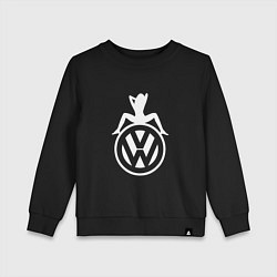Свитшот хлопковый детский Volkswagen Girl Z, цвет: черный