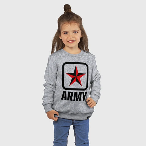 Детский свитшот Army Star / Меланж – фото 3