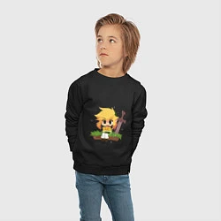Свитшот хлопковый детский The Legend of Zelda, цвет: черный — фото 2