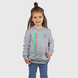 Свитшот хлопковый детский MINECRAFT CREEPER, цвет: меланж — фото 2