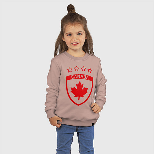 Детский свитшот Canada: 4 Stars / Пыльно-розовый – фото 3