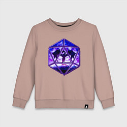 Детский свитшот DnD, d20, Dragon, Дракон, ДнД
