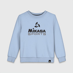 Свитшот хлопковый детский MIKASA SPORTS, цвет: мягкое небо