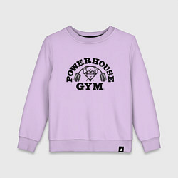 Свитшот хлопковый детский GYM, цвет: лаванда
