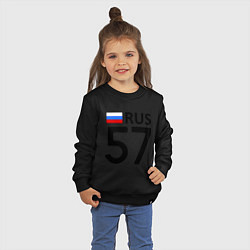 Свитшот хлопковый детский RUS 57, цвет: черный — фото 2