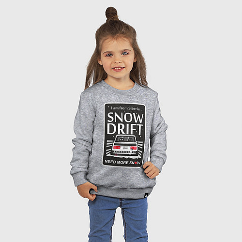 Детский свитшот Мамкин Дрифтер / Меланж – фото 3