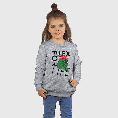 Детский свитшот FLEX FOR LIFE / Меланж – фото 3
