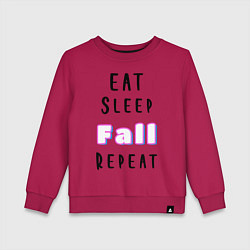 Свитшот хлопковый детский Fall Guys, цвет: маджента