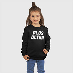 Свитшот хлопковый детский PLUS ULTRA, цвет: черный — фото 2