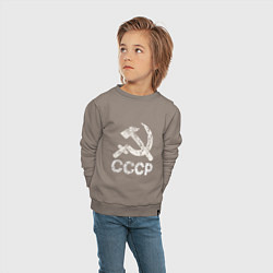 Свитшот хлопковый детский СССР, цвет: утренний латте — фото 2