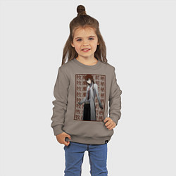 Свитшот хлопковый детский Врата штейна, цвет: утренний латте — фото 2