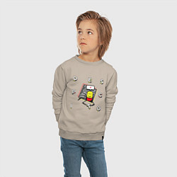 Свитшот хлопковый детский ROBLOX DESPACITO, цвет: миндальный — фото 2