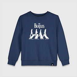 Свитшот хлопковый детский The Beatles, цвет: тёмно-синий