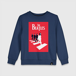 Свитшот хлопковый детский The Beatles, цвет: тёмно-синий