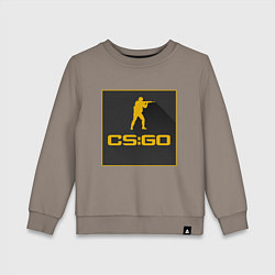 Свитшот хлопковый детский CS GO Z, цвет: утренний латте