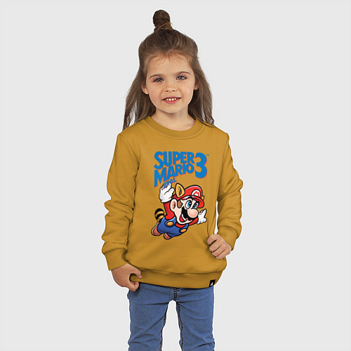 Детский свитшот Mario 3 / Горчичный – фото 3